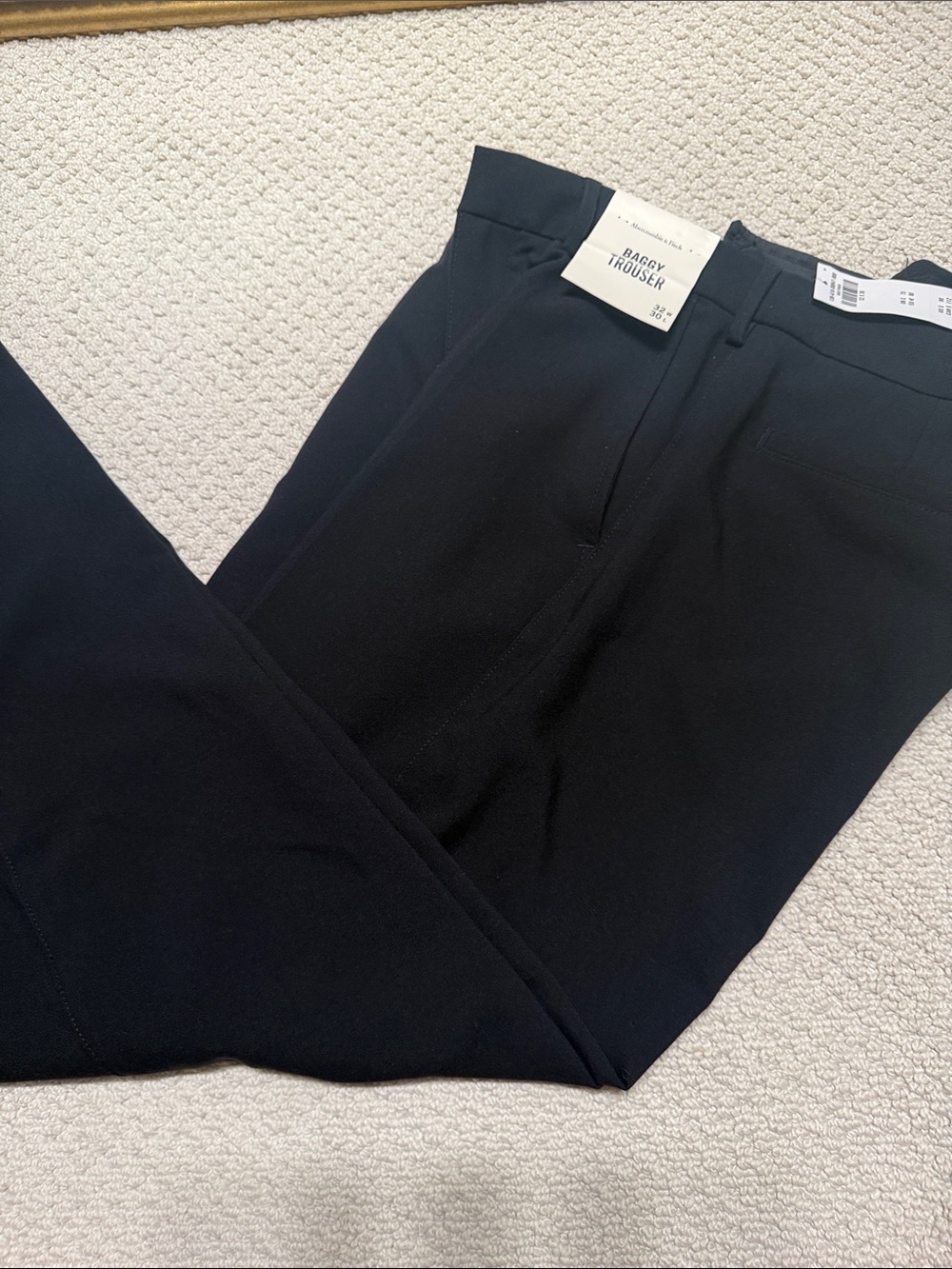 Abercrombie & Fitch Black Baggy Trousers - Men's